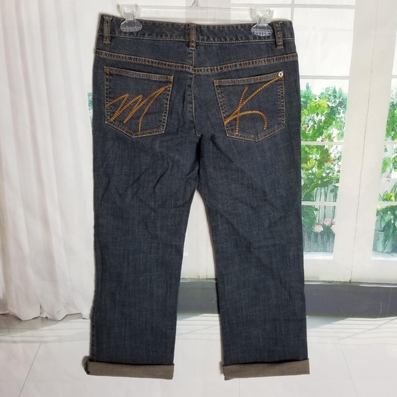 Michael Kors Designer Jeans Wide Leg Dark Wash - Picture 1 of 8